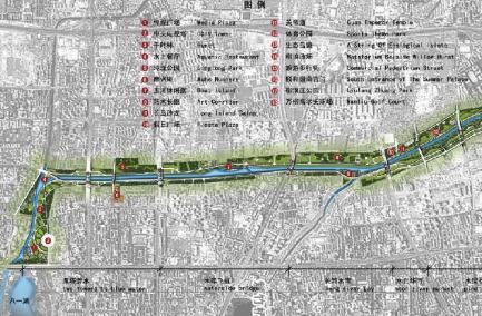 北京某水上景观走廊设计概念图-1