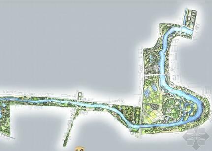 [武汉]某河道绿地规划设计-1