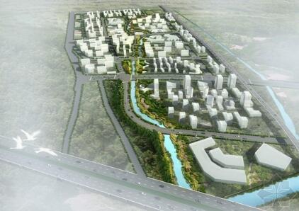 [杭州]绿色新城滨水廊道景观规划设计方案-1