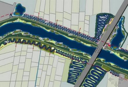 [山东]生态湿地河流两岸景观工程设计方案（北京著名景观...-1