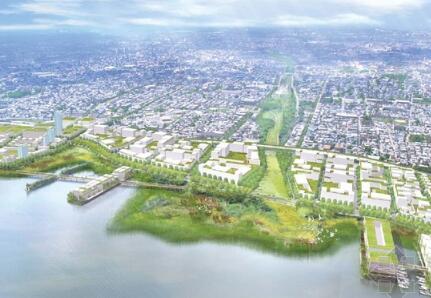 [美国]超现代主义中央滨水景观规划设计方案（英文方案文...-1