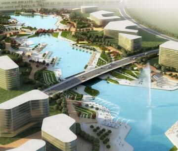 [南京]城市中心商务区滨水景观规划设计方案-1