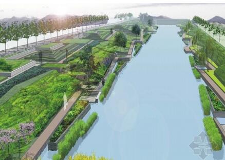 [杭州]居住区两岸河道绿化景观规划设计方案-1