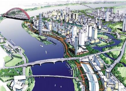 [广西]北岸滨水区景观城市规划设计方案-1