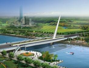 滨水休闲区园林景观设计效果图-1