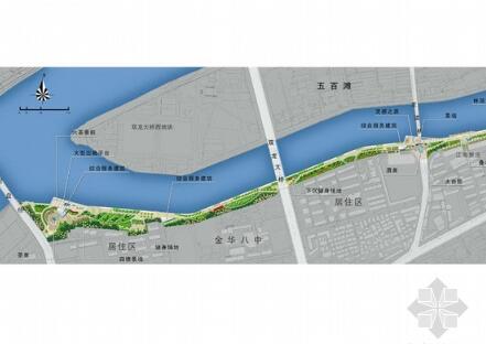 [金华]某江堤景观改造规划设计-1