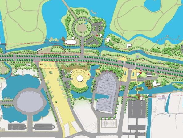 [江苏] 东风河生态景观改造框架规划景观规划设计（PDF+...-1