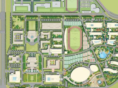 北京高校校园景观概念设计方案-1