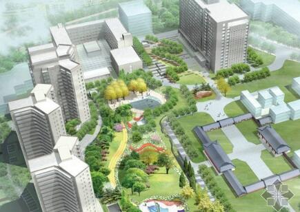 北京校园整体绿化规划设计-1