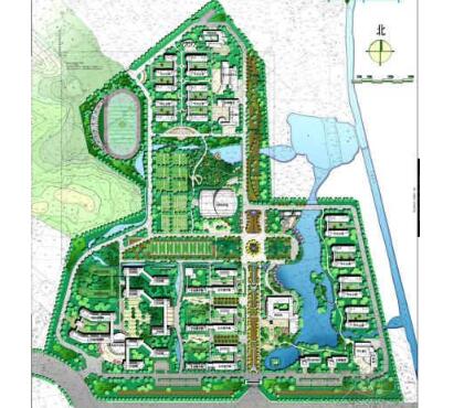 南京学校新校区景观规划设计-1
