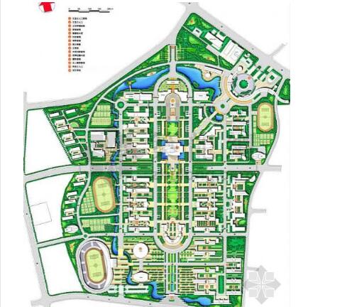 湖北武汉大学新校区景观设计方案-1