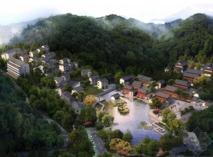 [杭州]寺庙外公共空间环境景观规划设计方案-1