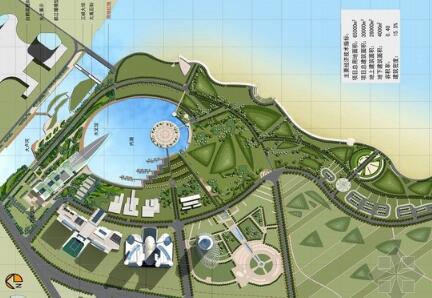 [青岛]未来化滨水水文科技馆及周边景观设计方案-1