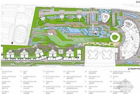 [上海]著名地产项目综合商业区总体景观规划设计方案-1