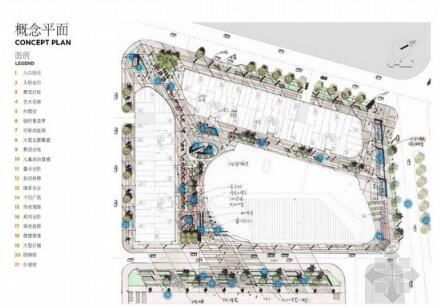 [东莞]开放互动型商业中心景观概念设计方案-1