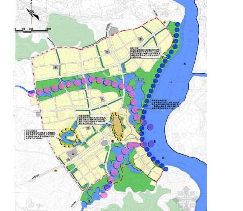 广西隆安县某镇绿地系统规划方案-1