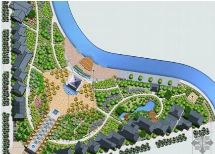 重庆某公园景观规划设计总平-1