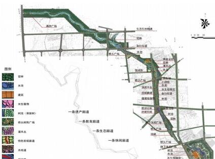 [河北]绿色滨水城区景观设计规划方案-1