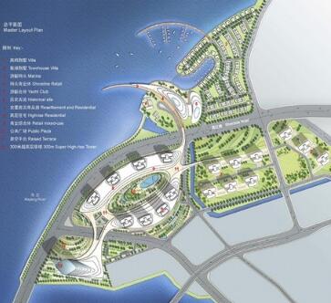 [福州]大型滨河片区概念规划设计（英国著名公司设计）-1