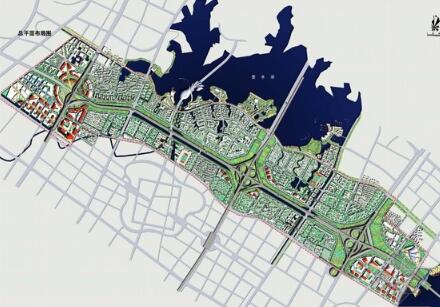 [武汉]山水园林城市现代滨水居住新城区域设计方案-1