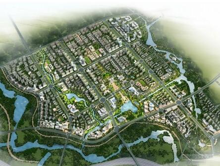 [安徽]地标性山水特色城市公共服务中心景观规划设计方案-1