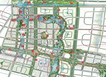[江苏]景观飘带现代新城经济开发区景观方案-1