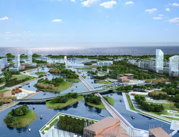 [浙江]杭州湾新区北部城市板块分区规划和城市景观设计方...-1