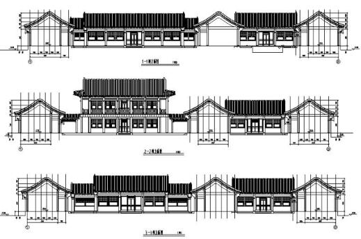 某王府平面及古建筑CAD图纸-1