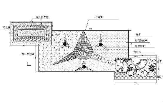 组合花坛施工大样图-1