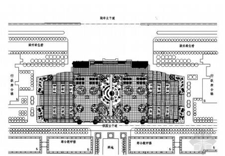 某校园入口景观设计图-1