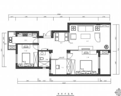 两居室装修方案图-1