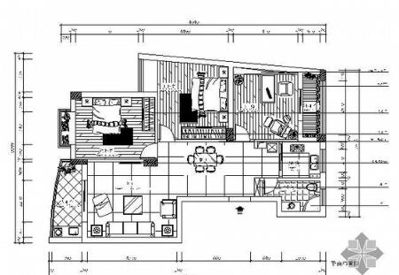 优雅三居室家装设计图（含效果图）-1
