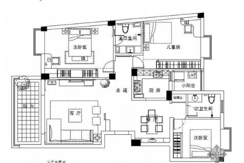 三室两厅设计方案-1