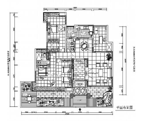 170平米四室不同风格装饰施工图（含效果）-1
