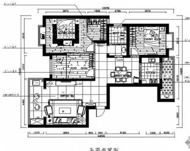 [湖南]现代三室两厅装修图（含效果）-1