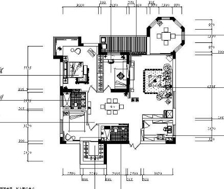 [武汉]某三室两厅装修方案图-1