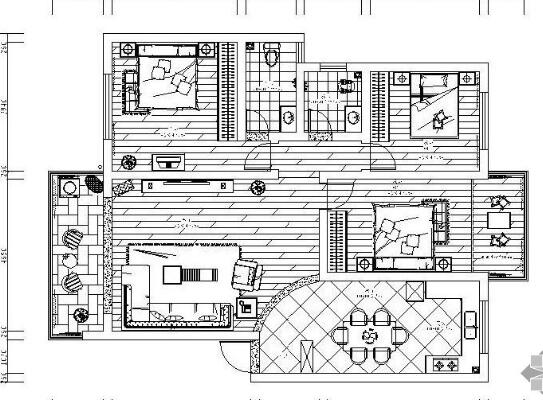 [衡阳]三室两厅设计图-1