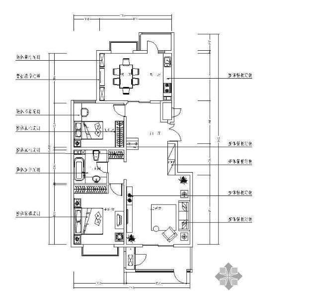 [北京]地下跃层精装修工程图-1