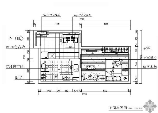 现代风格一室一厅装修图-1