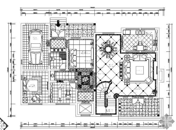 花园别墅施工装修图-1