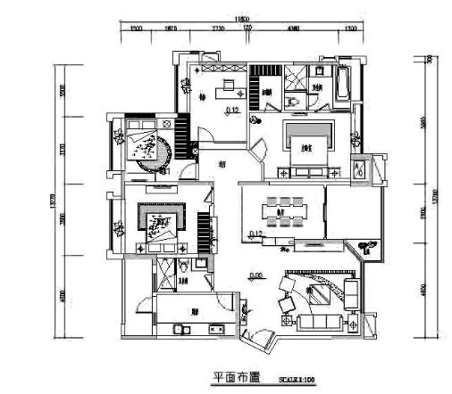 现代三室二厅装修图（含实景）-1