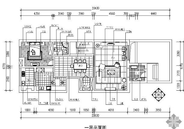 某复式装饰施工图-1