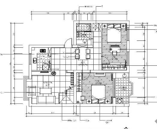[杭州]二层住宅公寓室内施工图-1