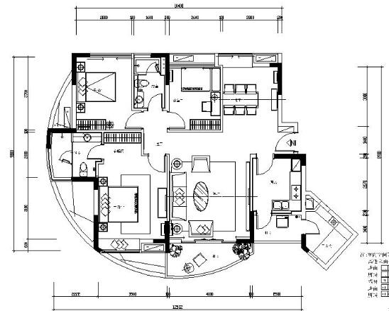 [广州]现代三居室设计方案-1