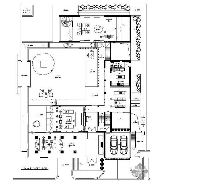 [上海]知名别墅样板房施工图-1