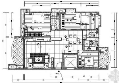 四居室的设计图-1