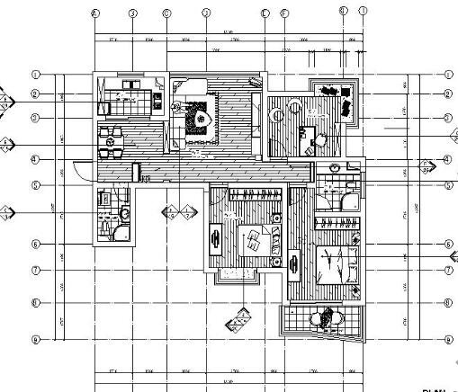 现代简洁三居室内装修图-1