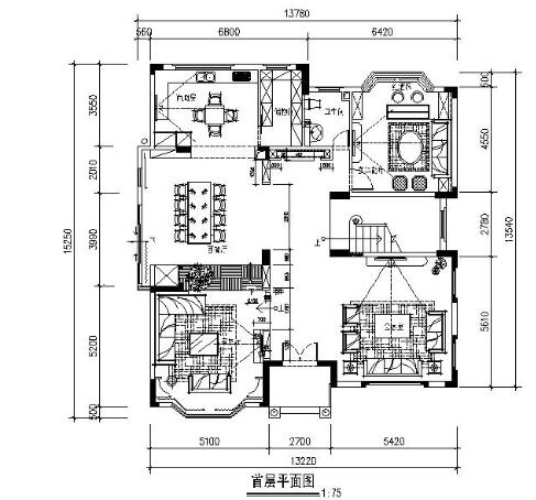 现代三层别墅室内装修图-1