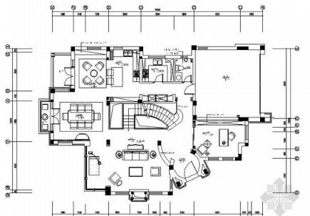 [成都]某精装三层别墅室内施工图-1