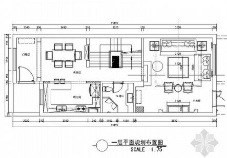 某公馆三层别墅室内装修图-1